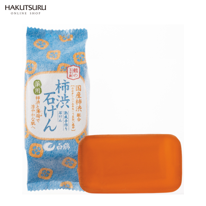 鶴の玉手箱 薬用 柿渋石けん 110g〔販売名：せっけん薬用K〕 – 日本酒