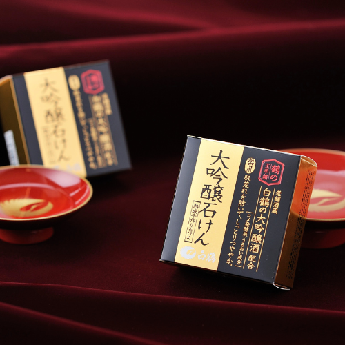 鶴の玉手箱 薬用 大吟醸石けん 100g〔販売名:せっけん薬用G〕