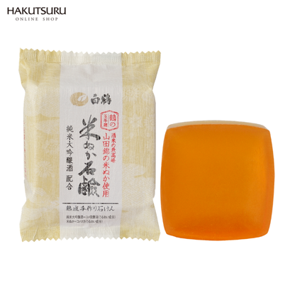 鶴の玉手箱 米ぬか石けん 100g〔販売名：せっけんN〕